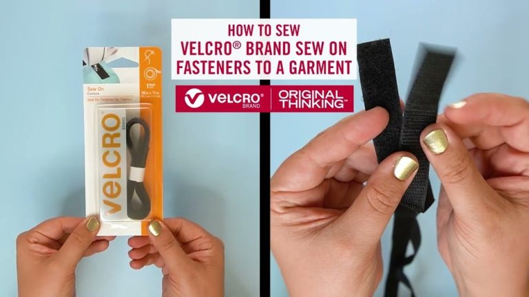 How To Sew Velcro On Fabric