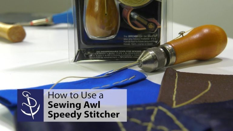 How To Use A Sewing Awl